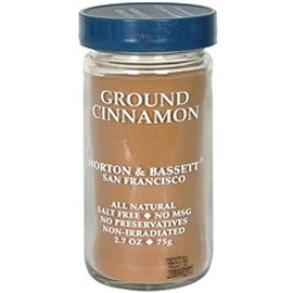 Morton & Bassett Ground Cinnamon, 1.3 oz – Non-GMO, Salt-Free, Sweet and Aromatic Spice for Baking, Oatmeal & Beverages