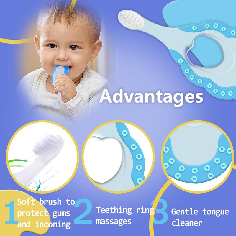 LCKAE Kids Soft Toothbrush Ages 1-6 | BPA-Free | Sealed