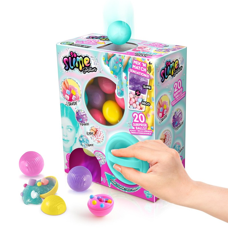 So Slime Sensations Surprise ASMR Box, Slime Dispenser, Mix &