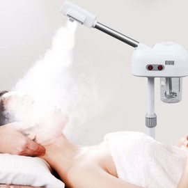 Professional Facial Steamer, Esthetician Steamer for Beauty Salon Home, Hot Mist Steam Machine with 360 Degree Rotating Nozzle, Ozone Steamer for Cleanses Skin, Unclogs Pores