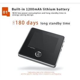 digitsea Video Door Viewer 1200mAh Build-in Lithium Battery Peephole viewer Build-in cyclic Storage Door Camera Outdoor Security Cam Door 3" LCD Screen 1MP Camera