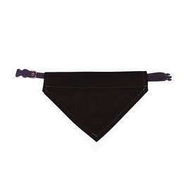Muka Cotton Dog Bandana Solid Color Pet Collar Scarf, Multi-Size-Black-S
