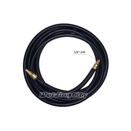WeldingCity Power Cable Hose 57Y03R (Rubber, 1-Pcs Style) 50-ft for Air-cooled TIG Welding Torch 9-series and 17-series
