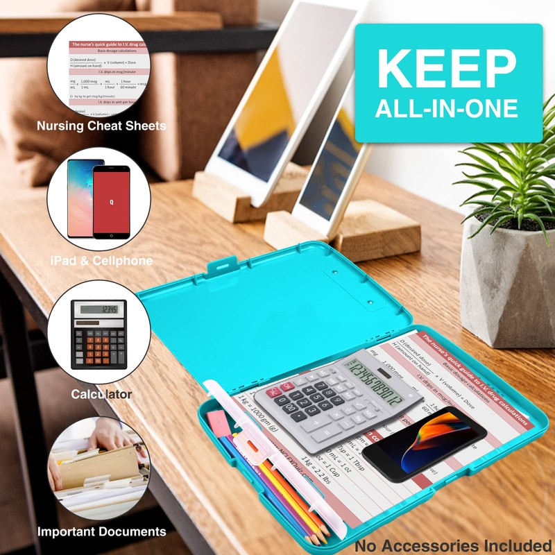 Sooez Clipboards with Storage, High Capacity Clip Boards 8.5x11 with