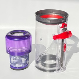 Upgraded 7.72in Large Dust Bin and Filter Replacement for Dyson V11 V15