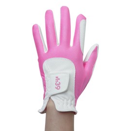 MIC 39 GOLF FIT39 Gloves Unisex MGF-220N Left Hand Worn Right Handed Pink/White M Size
