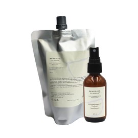 Remedios del Bosque Pack Desodorante Natural para Rellenar Unisex con Ingredientes Orgánicos 250 ML + Frasco Versión 60 ML, Libre de Aluminio. (Neutro)