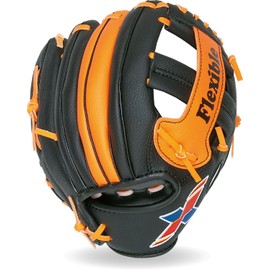 Unix BG8072 Baseball Glove Family Glove for Kids, Black x Orange, Left Throw