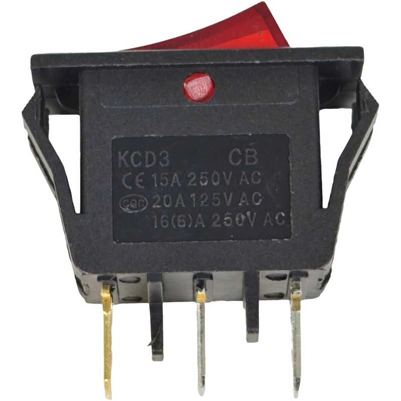 XYZIL ZE-215 Lighted Rocker Switch - ON-Off, Compatible with Zing