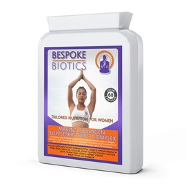 Collagen Seaweed Hyaluronic Vitamin B7,C, E Complex | Suppleskin Pro| Glowing Skin & Hair| Gut Lining |Leaky Gut| 60 Capsules Bespoke Biotics