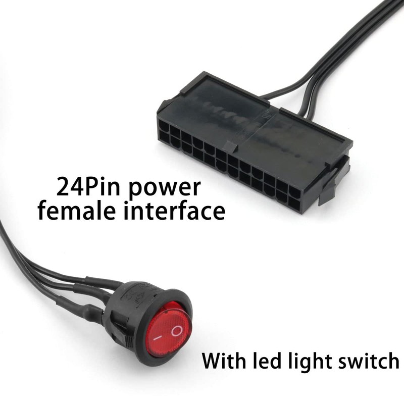 DGHAOP Power Supply 24P Start Line Test Cable 50cm 24-Pin