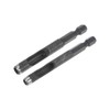 sourcing map 2Pcs Leather Hollow Punch Hex Shank for Drills,