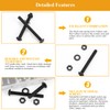 105 Pieces M5 x 30/35/40/45/50mm Button Head Socket Cap Screws