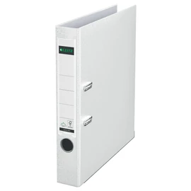 Leitz 180° Folder, Plastic, the Original, DIN A4 Lever Arch File, 5.2 cm, Slim, with Polypropylene Laminated Cover, 180° Mechanism, Highest Stability, White, 10155001