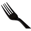 Black Plastic Fork Strong Heavy Duty Black Plastic Forks, Reusable