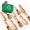 Arroyner 30 PCS Mini Wooden Spoon Mini Bamboo Spoons Small