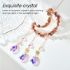 Moon Wind Chimes Bright Crystal Hanging Pendant Window Decoration for