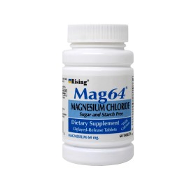 Mag 1 Rising Mag64 Magnesium Chloride Dietary Supplement Pack of 2 60 Count Tablets