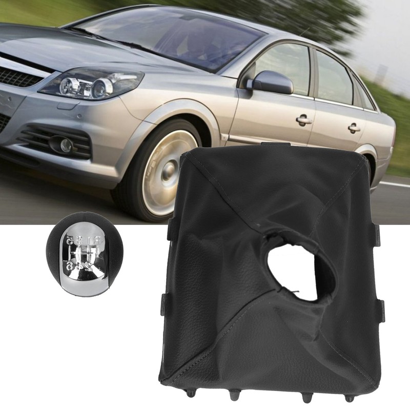6 Speed Gear Shift Knob with Gaiter Fit for Opel