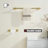 JQK Gold Toilet Paper Holder, Double Post Pivoting Tissue Holder