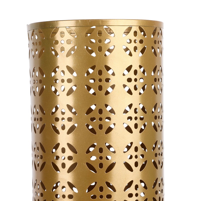 Umbrella Holder Round Rust Proof Stylish Hollow Copper Pattern Metal