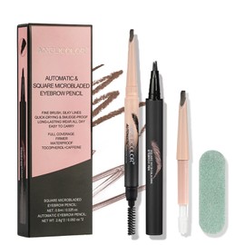 Eyebrow Pencil, Brow Pencil Nutural Look, Eye Brow Kit Dark Brown, Microblade Eyebrow Pen Long-Lasting, Eyebrow Pen Duel Ended Waterproof, Beauty Brow Pencil For Women And Girls