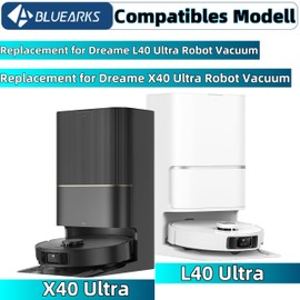 Bluearks Bluearks 21Pcs Replacement Parts for Dreame X40 Ultra L40 Ultra MOVA P10 Pro Ultra Vacuum Cleaner Accessories Kit,1 Main Brush 4 Mop Pads 4 Hepa Filters 6 Side Brush 6 Vacuum Bags