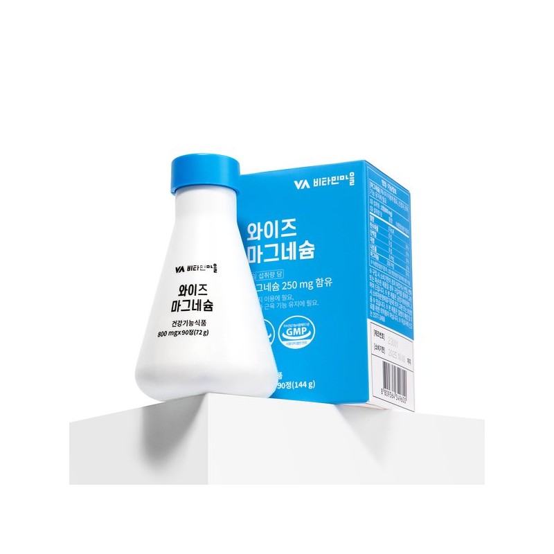 Vitamin Village 비타민마을 마그네슘 대용량 90정 1박스 3개월분 Vitamin Village