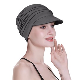 Soft Hats for Chemo, Women’s Bamboo Baseball Cap, Hair Loss Turbans -