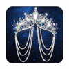 JAKAWIN Rhinestone Wedding Tiaras and Crowns Tassel Crystal Bridal Headpiece