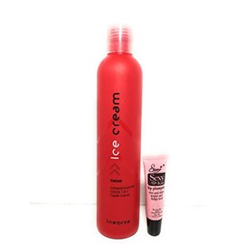 Inebrya Ice Cream Cacao Conditioner for Colored Hair 11.83 Oz Discontinued - Free Starry Lip Plumping Gloss 10ml