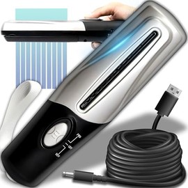 Retoo Destructora de Papel portátil Multifuncional Mini USB eléctrica portátil para Oficina, hogar, CD, Tarjeta de crédito, trituradora de Papel sin