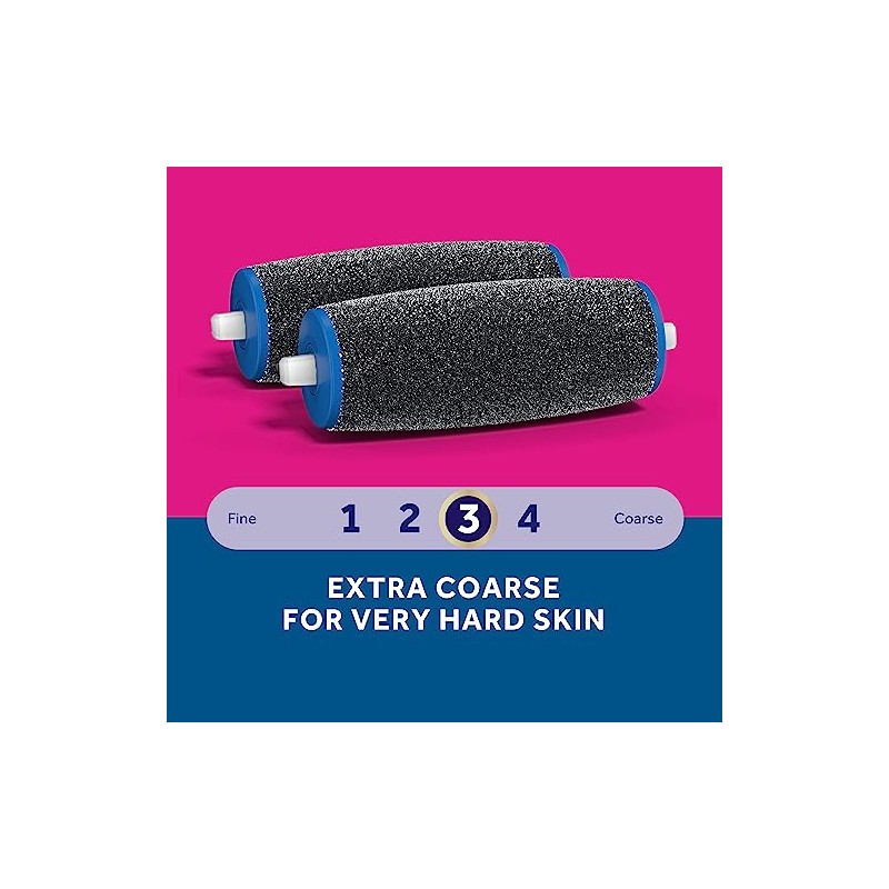 Amopé Pedi Perfect Extra Coarse Roller Head Refills for Foot