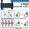 4 Digit Combination Padlock, Heavy Duty Anti Theft U-Shape Security