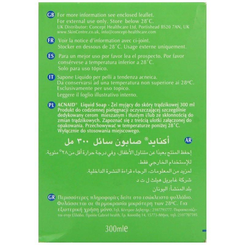 Acnaid 300ml Liquid Soap