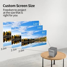 T03 4K LCD Projector 5000 lumens Android Portable Projector wtih RAM 2G ROM 16G