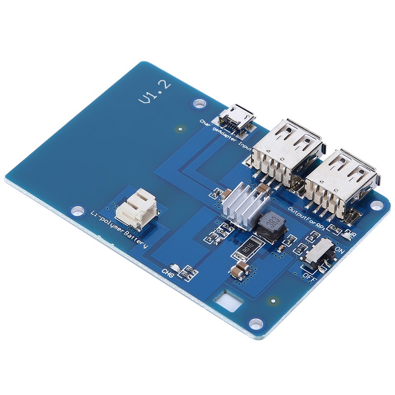 UPS Lipo Battery Expansion Board Independent Field Power Supply Dual