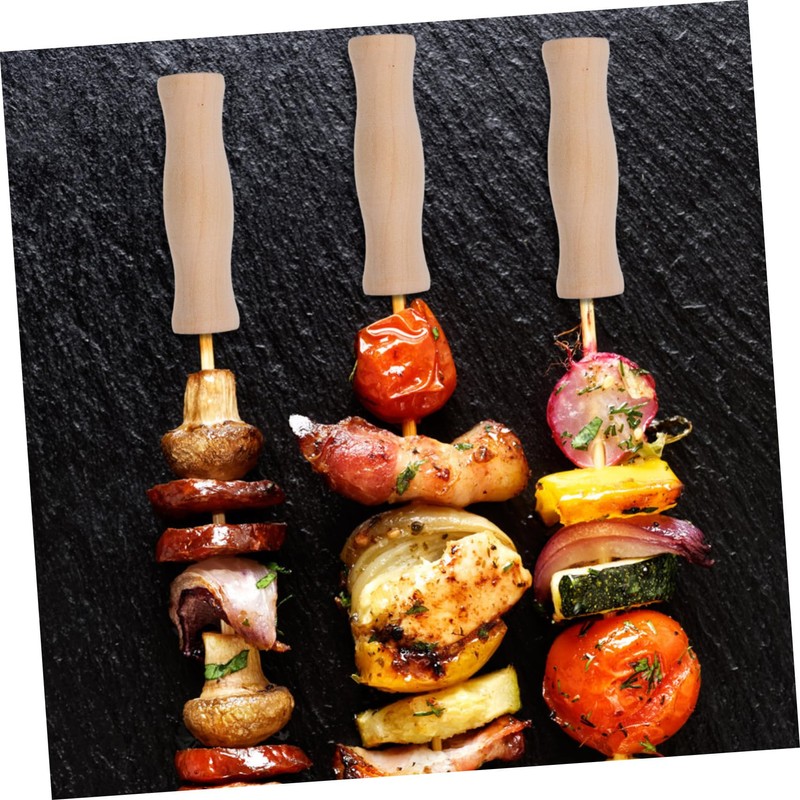 VICASKY 4pcs Solid BBQ Handle Replacement Ergonomic Grip for Grill