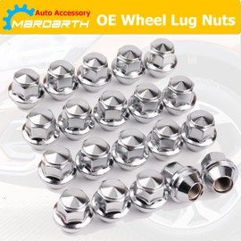 Set of 20, 12mmx1.5 OEM Factory Wheel Lug Nuts for Focus Fusion Escape Ranger MKC MKZ Fiesta Stock Wheels Large Acorn Seat