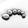 DOEARKO 2PCS Teardrop Shape Stainless Steel Outer Ring & PLA