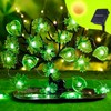 enlaceray Twinkling Leaf Oasis Vine Lights 14ft Solar String Lights