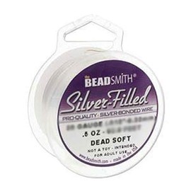 Silver Filled Wire - 22 Gauge Dead Soft Round - 0.5oz (15.6ft) by Beadsmith