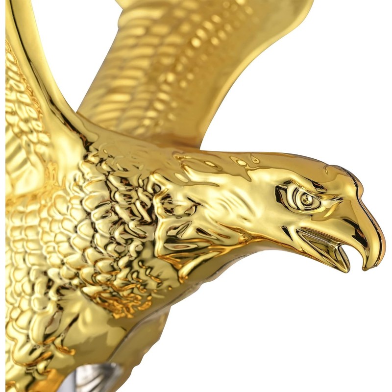 HeyJiaYu Eagle 14" Flagpole Topper for 20ft,25ft,30Ft Telescopic Flagpoles, Flag