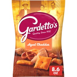 Gardetto's Snack Mix, Aged Cheddar, Pub and Party Mix, 8.6 oz Bag
