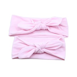WOONEKY Elastic Headband Set Hair Bows Headband Girls Headwrap Adorable Knot Hairband for Toddlers