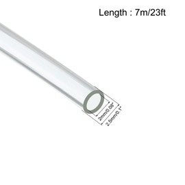 QUARKZMAN Clear PVC Hose Wire Urea Tubing 2mm ID 7m Sleeve for Wire Wrapping Wire Protection