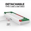 Snpurdiri 60% Wired Gaming Keyboard, RGB Backlit Small Ultra-Compact 61