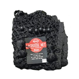 Velocity 6MM Heavy Duty Black Lacrosse Net - Fits 6’x6’x7’ Goals - Weatherproof, UV Resistant 1000D High-Strength Polyester - Comes with 100+ Feet of Lacing Cord and 4 Quick Ties