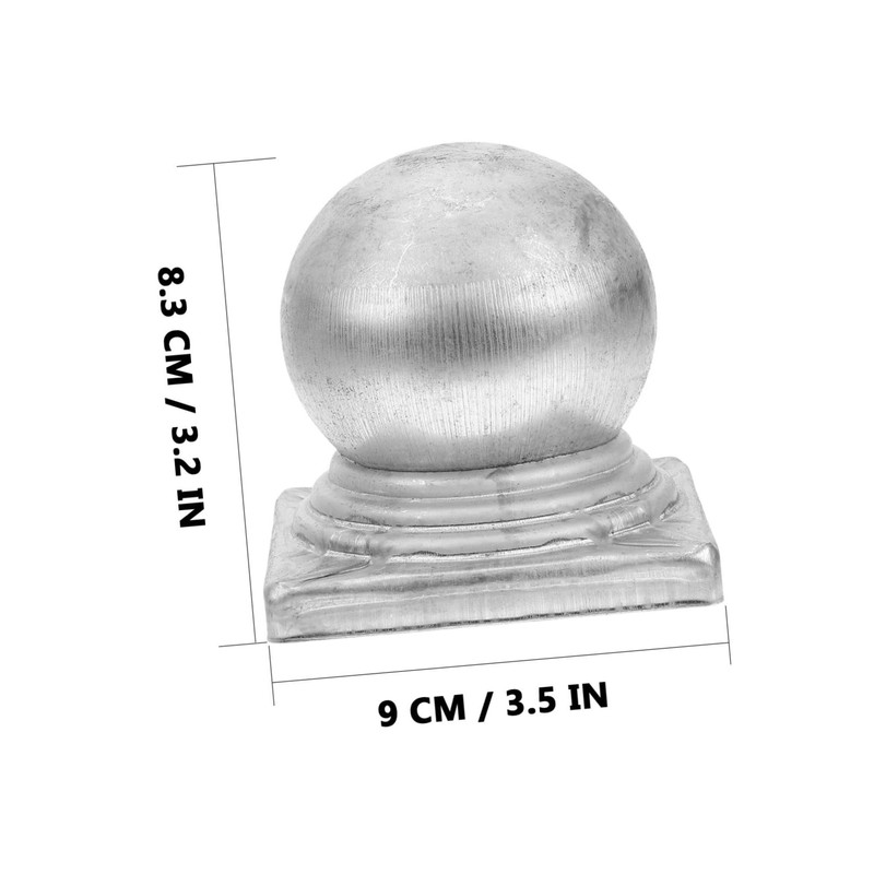 LALAFINA 4pcs Ball Shape Newel Post Caps Decorative Fence Post