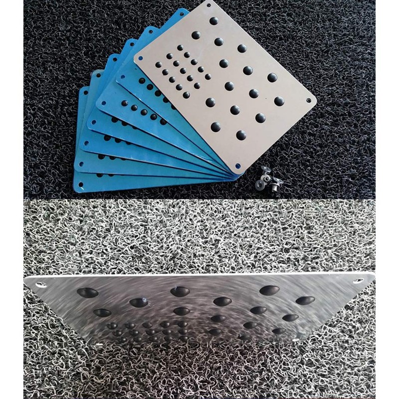 Buwei Universal Aluminium Car Floor Mat Patch Non-Slip Heel Plate